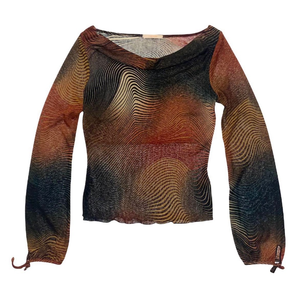 vintage forever 21 psychedelic top
